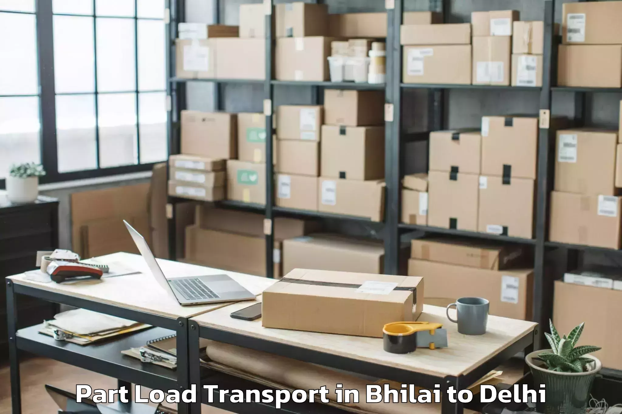 Book Bhilai to Delhi Technological University Part Load Transport Online